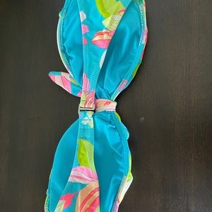 Blue floral bathing suit from Victoria’s Secret